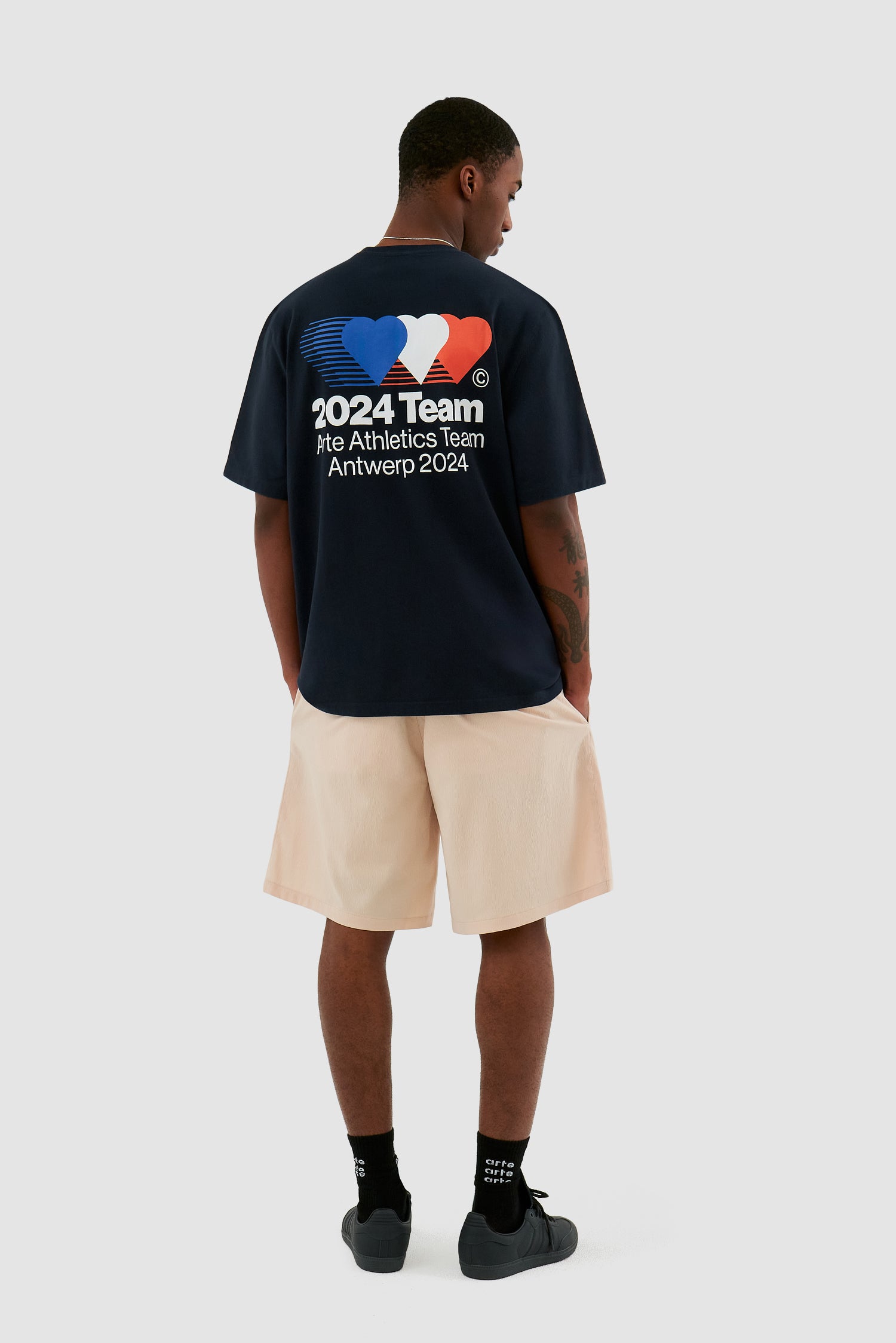 Samuel Logo Shorts - Cream