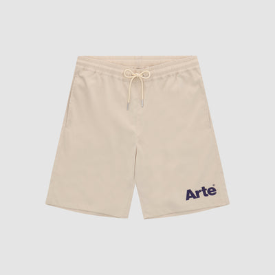 Short à logo Samuel - Crème