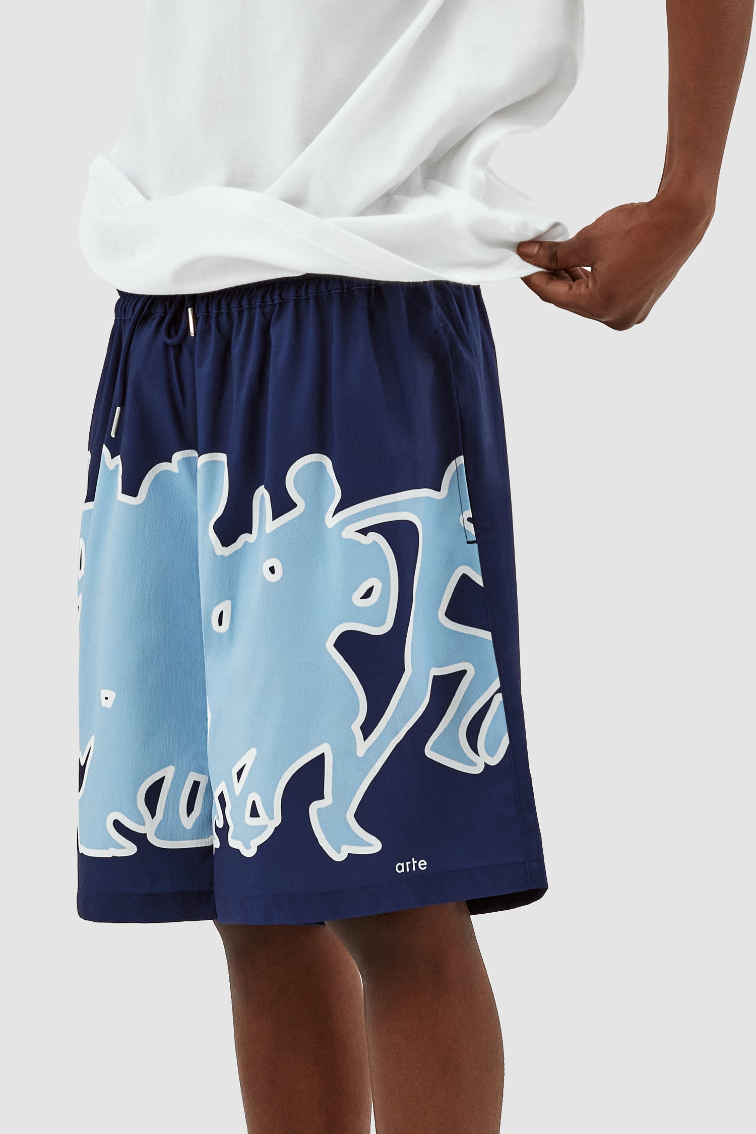 Samuel Multi Runner Shorts - Navy