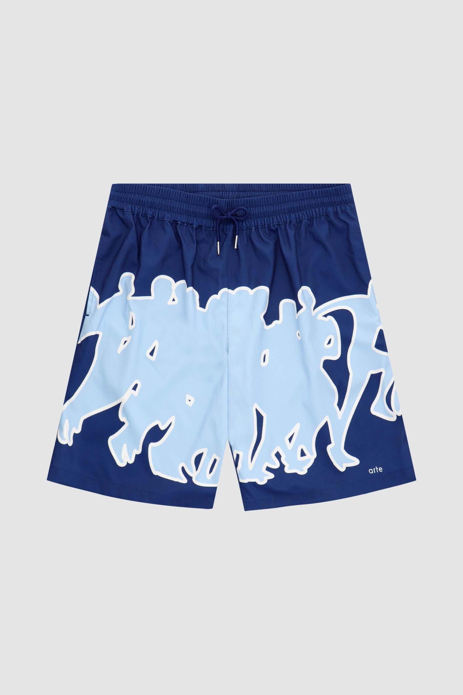 Samuel Multi Runner Shorts - Navy