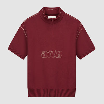 Kane Logo Knit - Bordeaux