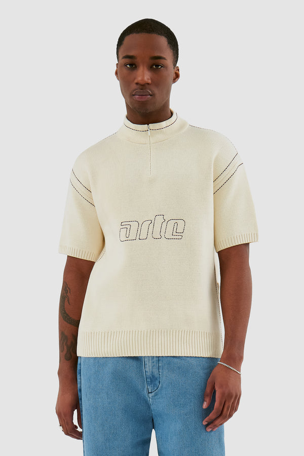 Kane Logo Knit - Cream