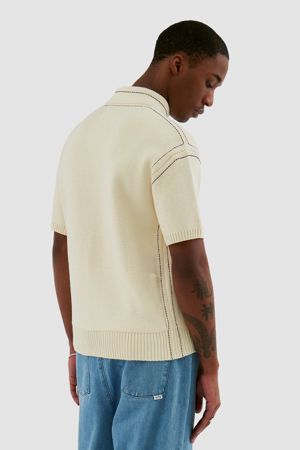 Kane Logo Knit - Cream