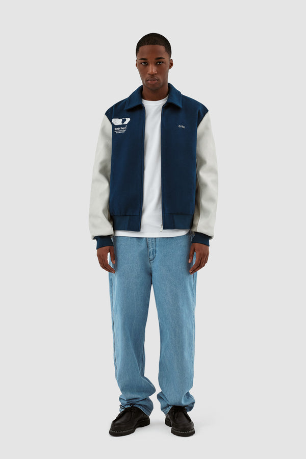 Jonah Team Jacket - Teal/Cream