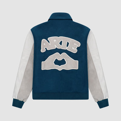 Jonah Team Jacket - Teal/Cream