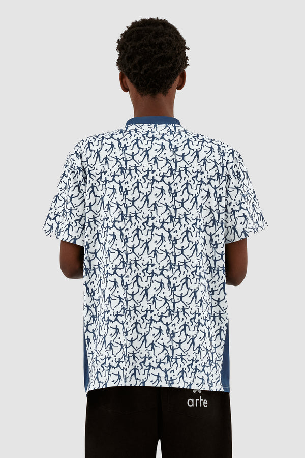 Silvester Shirt - White/Navy