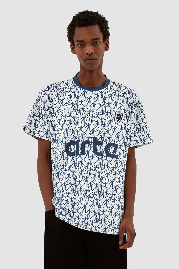 Silvester Shirt - White/Navy