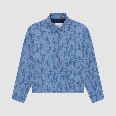 Veste James Allover - Bleu