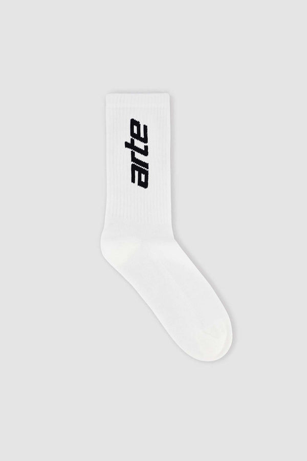 Arte Vertical Socks - White