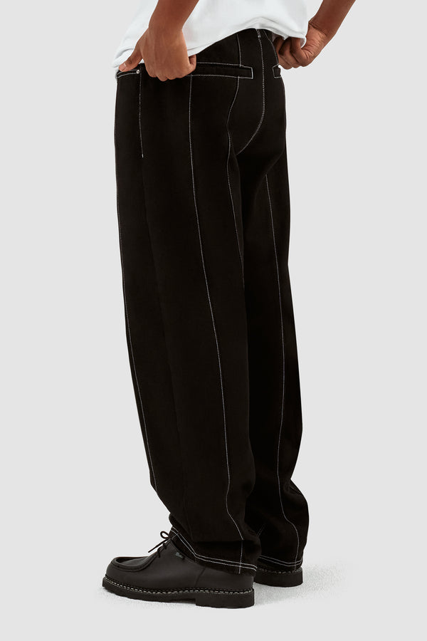 Poage Detail Pants - Black