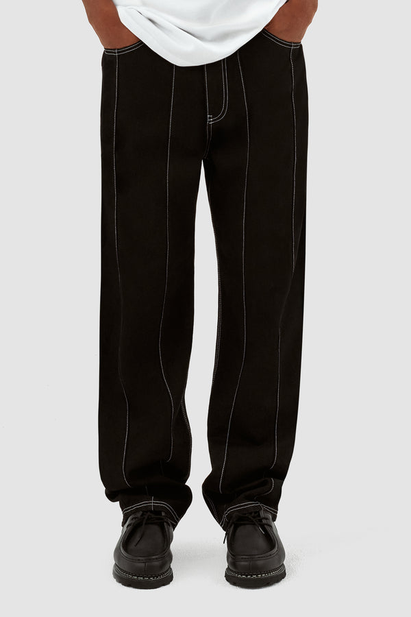 Poage Detail Pants - Black
