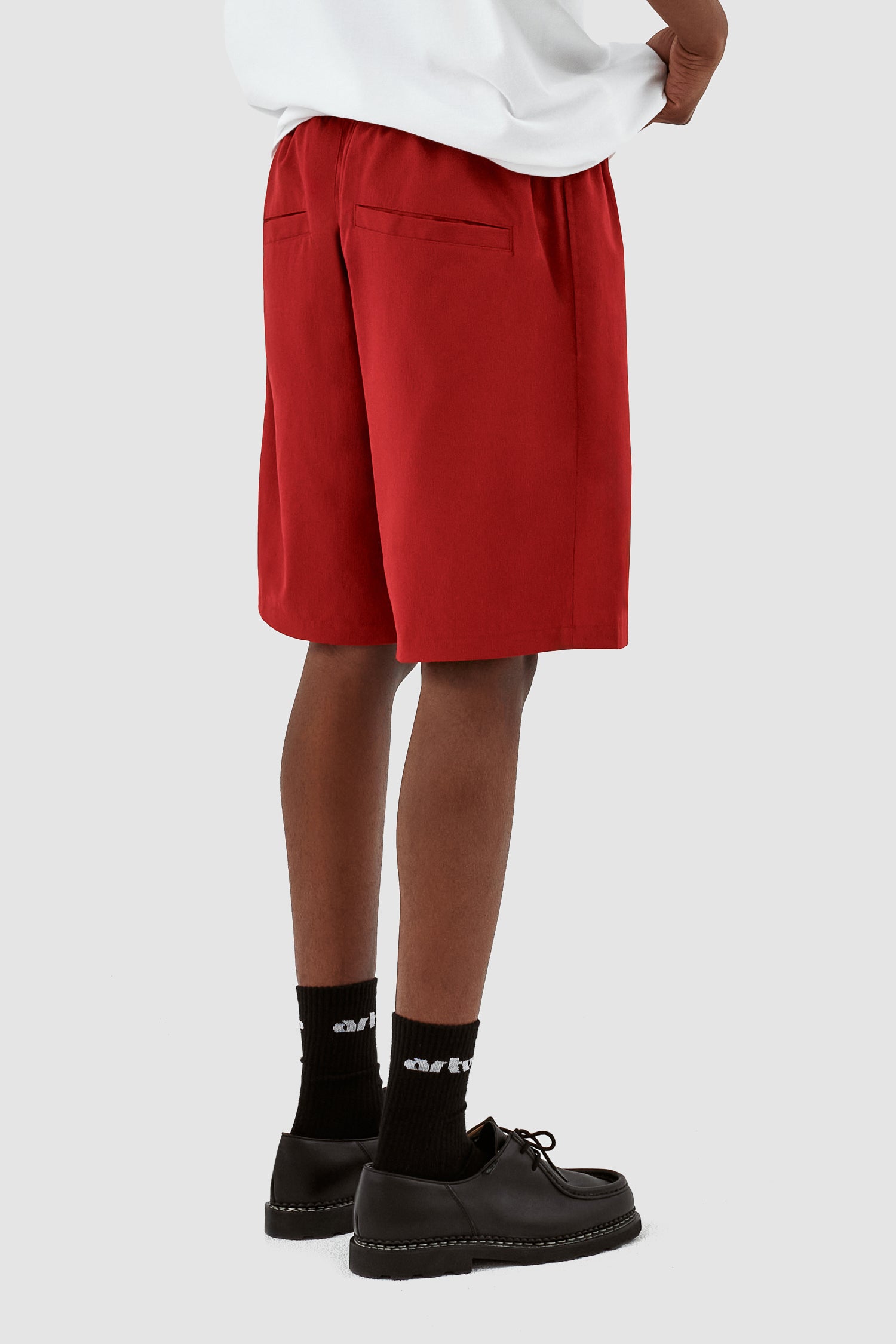 Samuel Logo Shorts - Bordeaux
