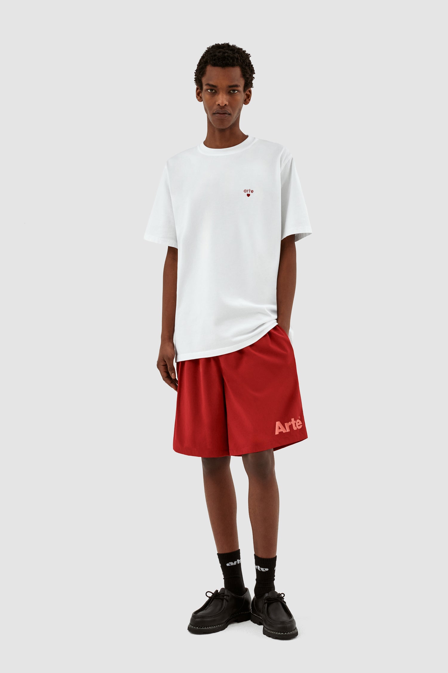 Samuel Logo Shorts - Bordeaux