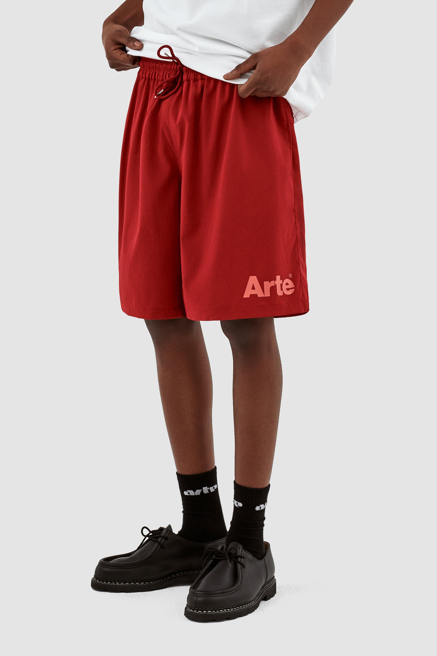 Samuel Logo Shorts - Bordeaux