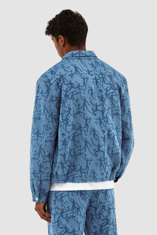 James Allover Jacket - Blue