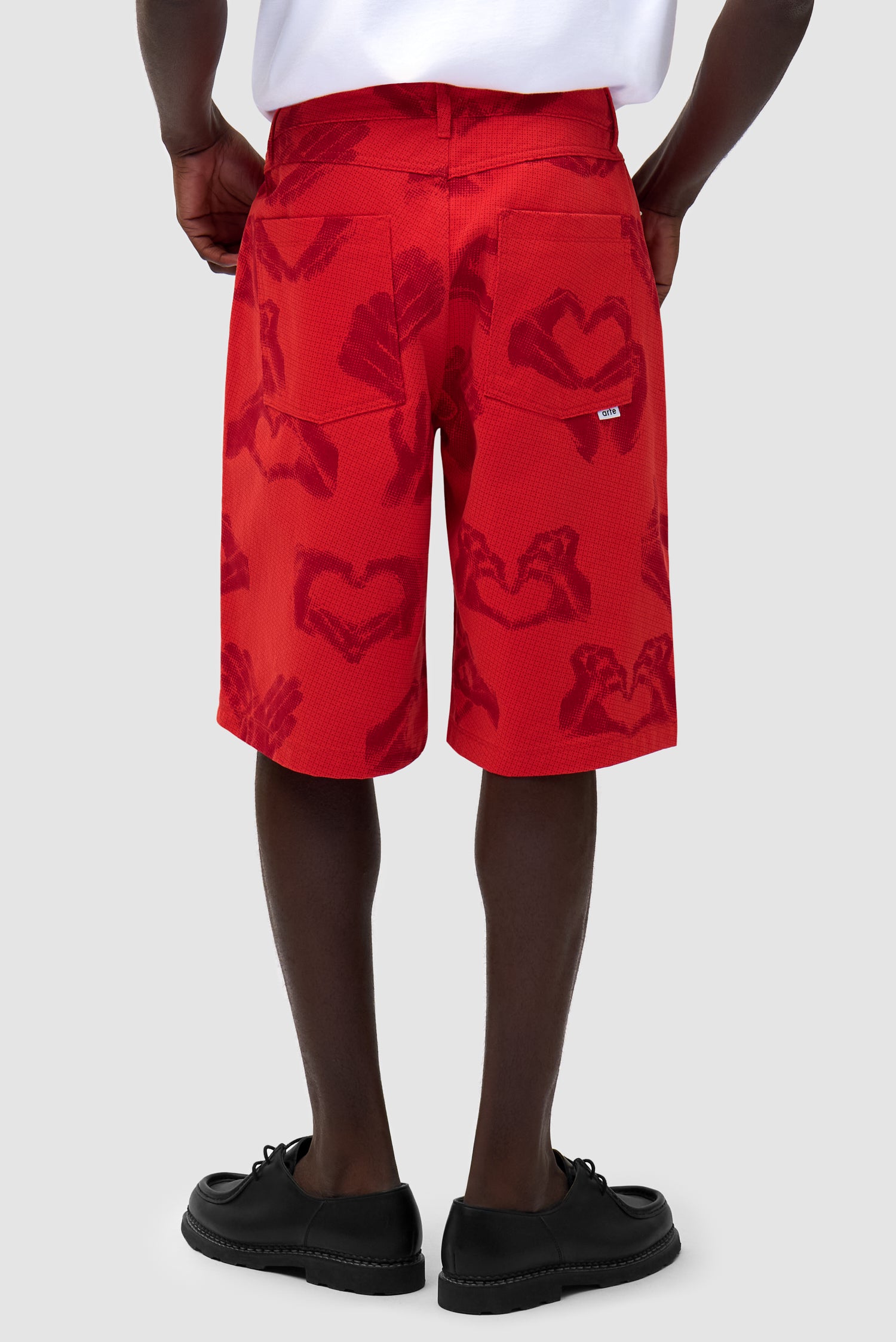 Hand Heart Shorts - Red