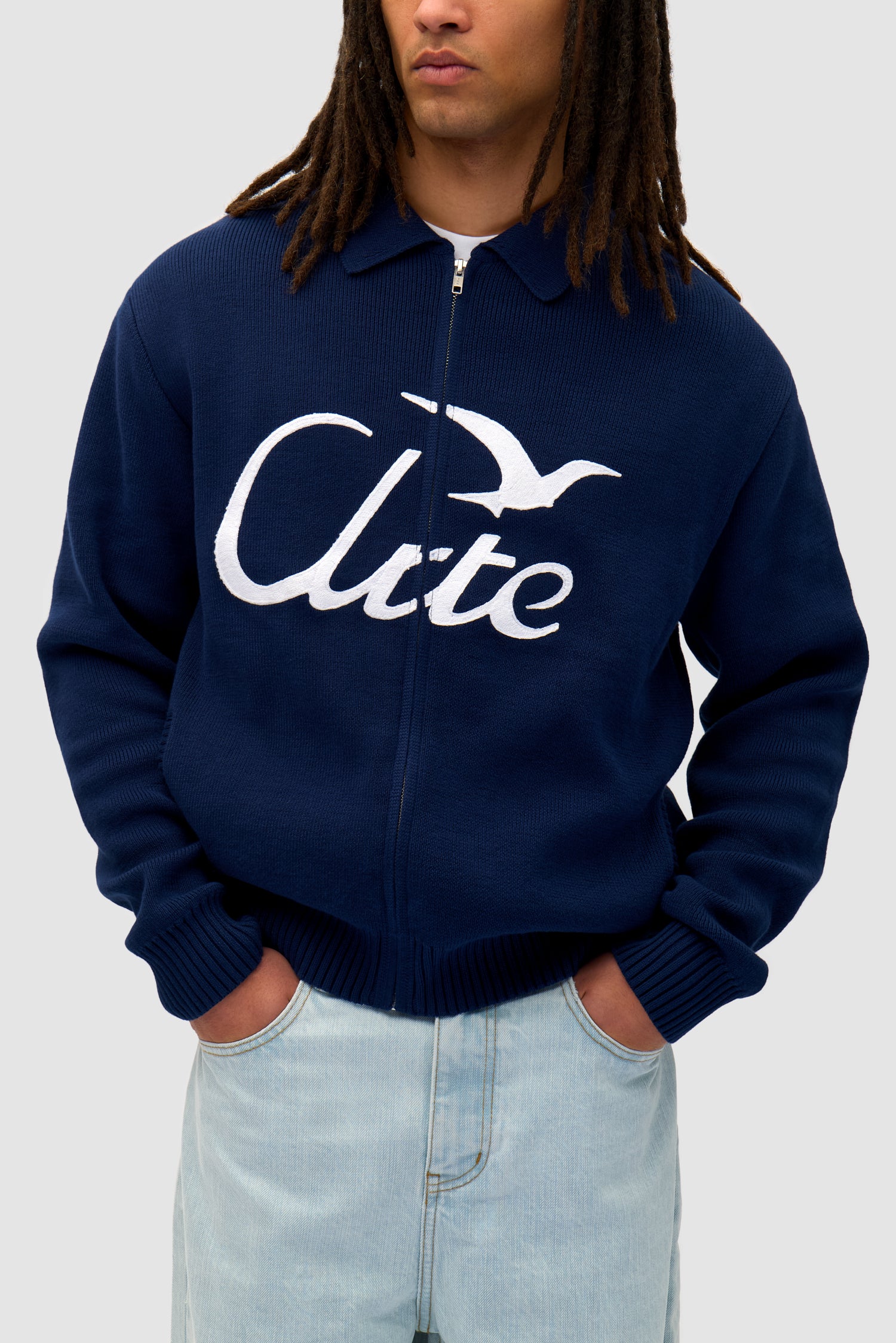 Bird Logo Knit - Navy