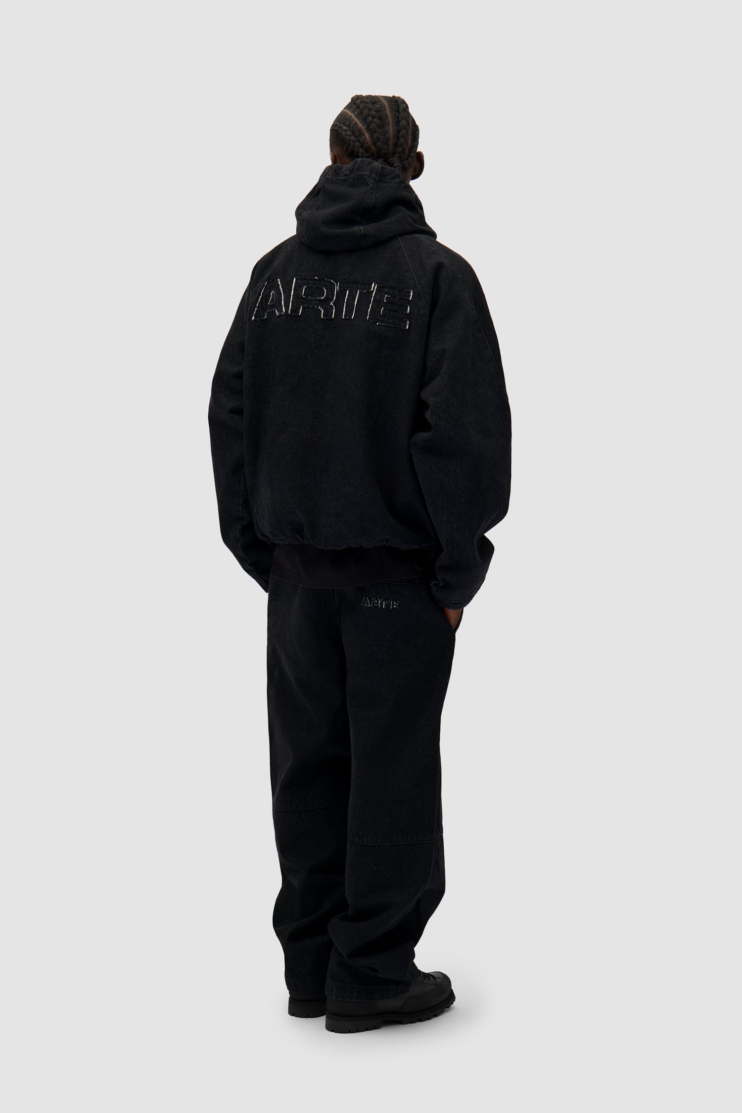 Pantalon technique en denim - Noir