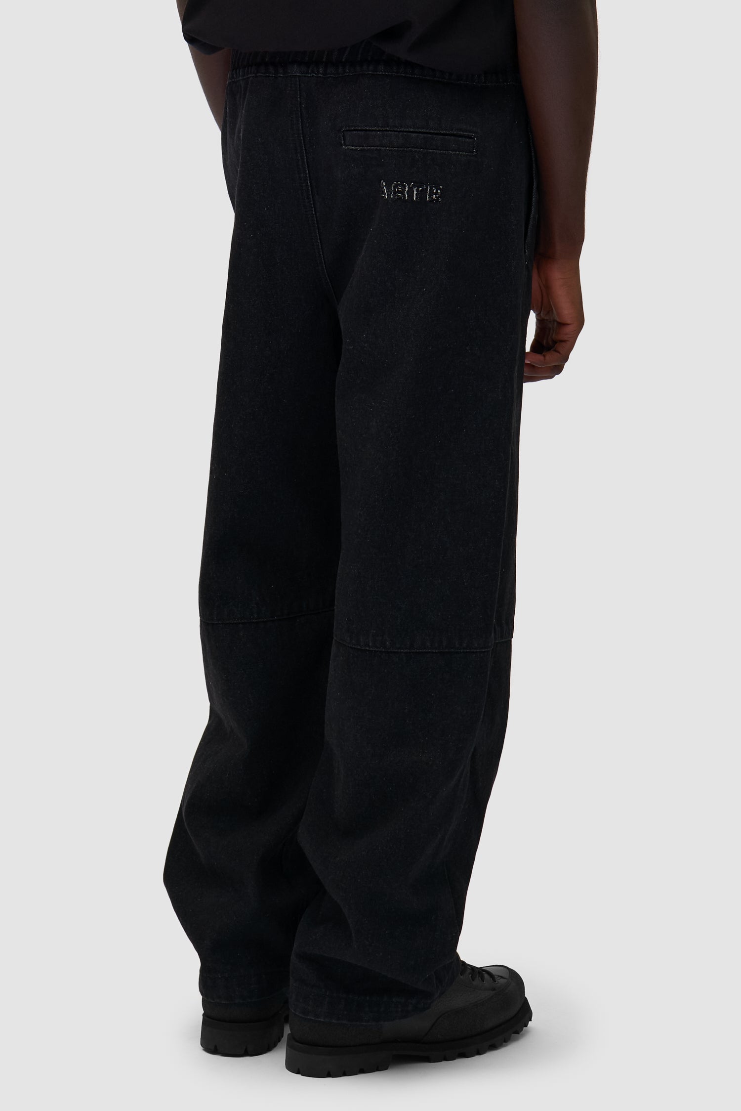 Denim Tech Pants - Black