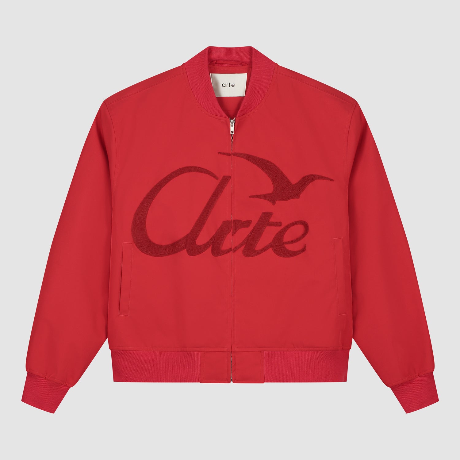 Logo Bird Bomber Jacket - Rouge - Arte Antwerp