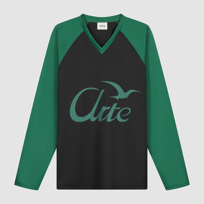Bird Logo Longsleeve - Green/Black