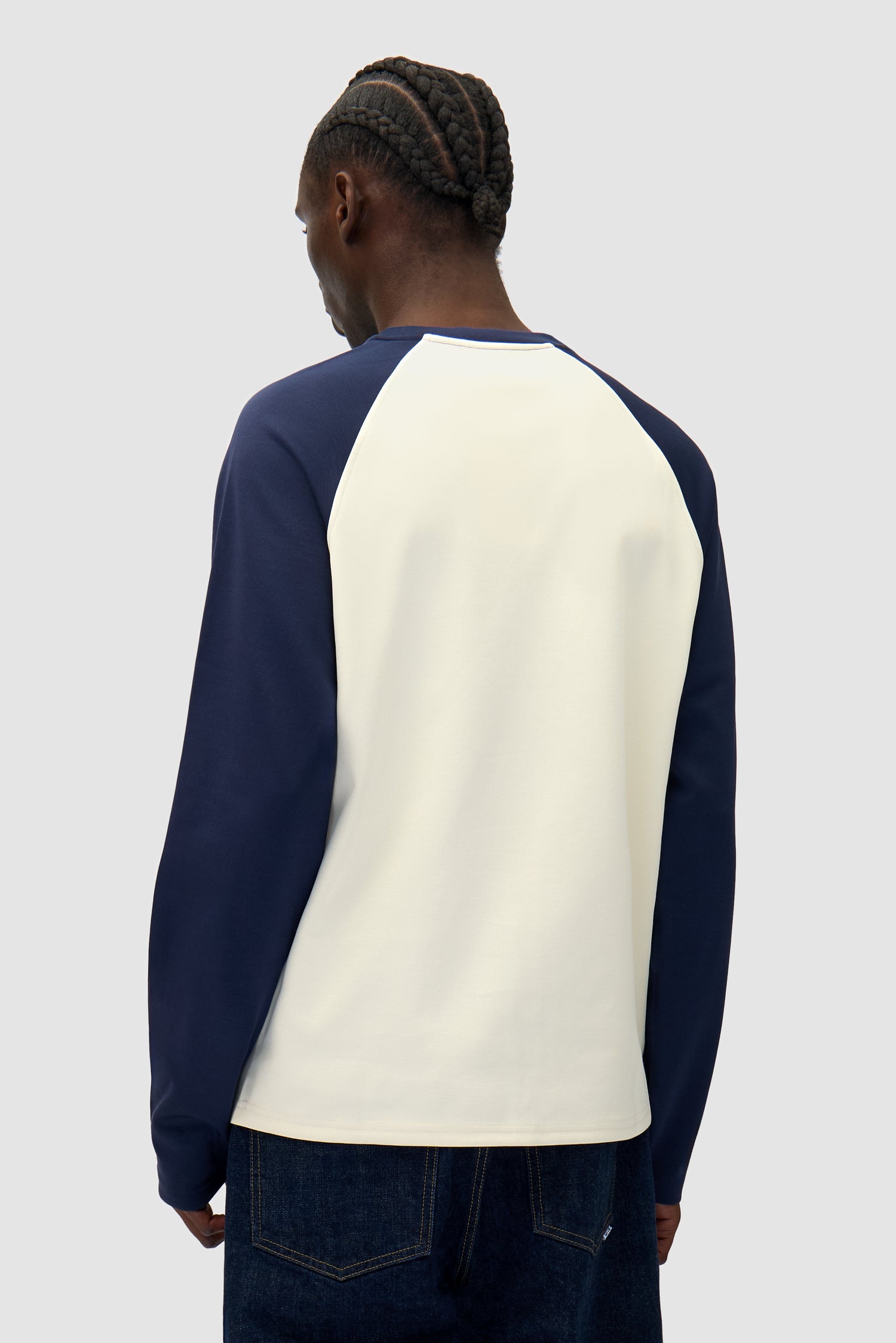 Bird Logo Longsleeve - Navy/Cream