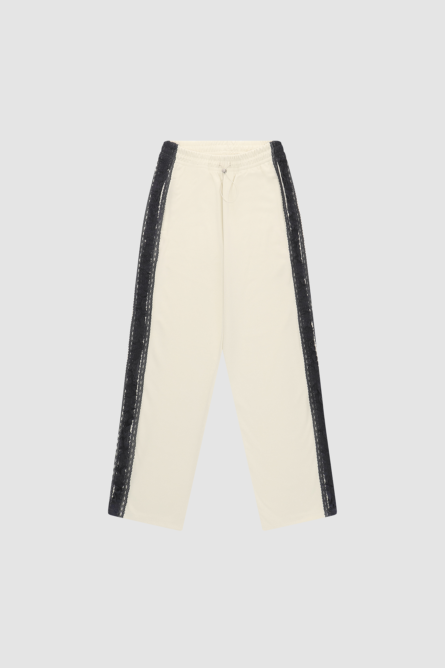 Trim Pants in Cream, front view