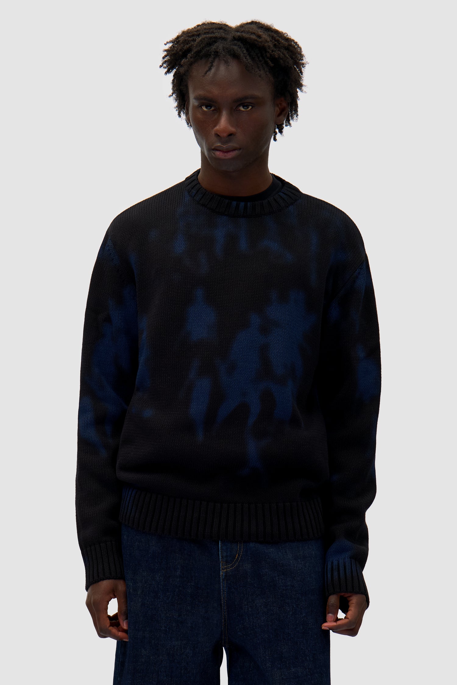 People Knit Sweater - Black/Navy