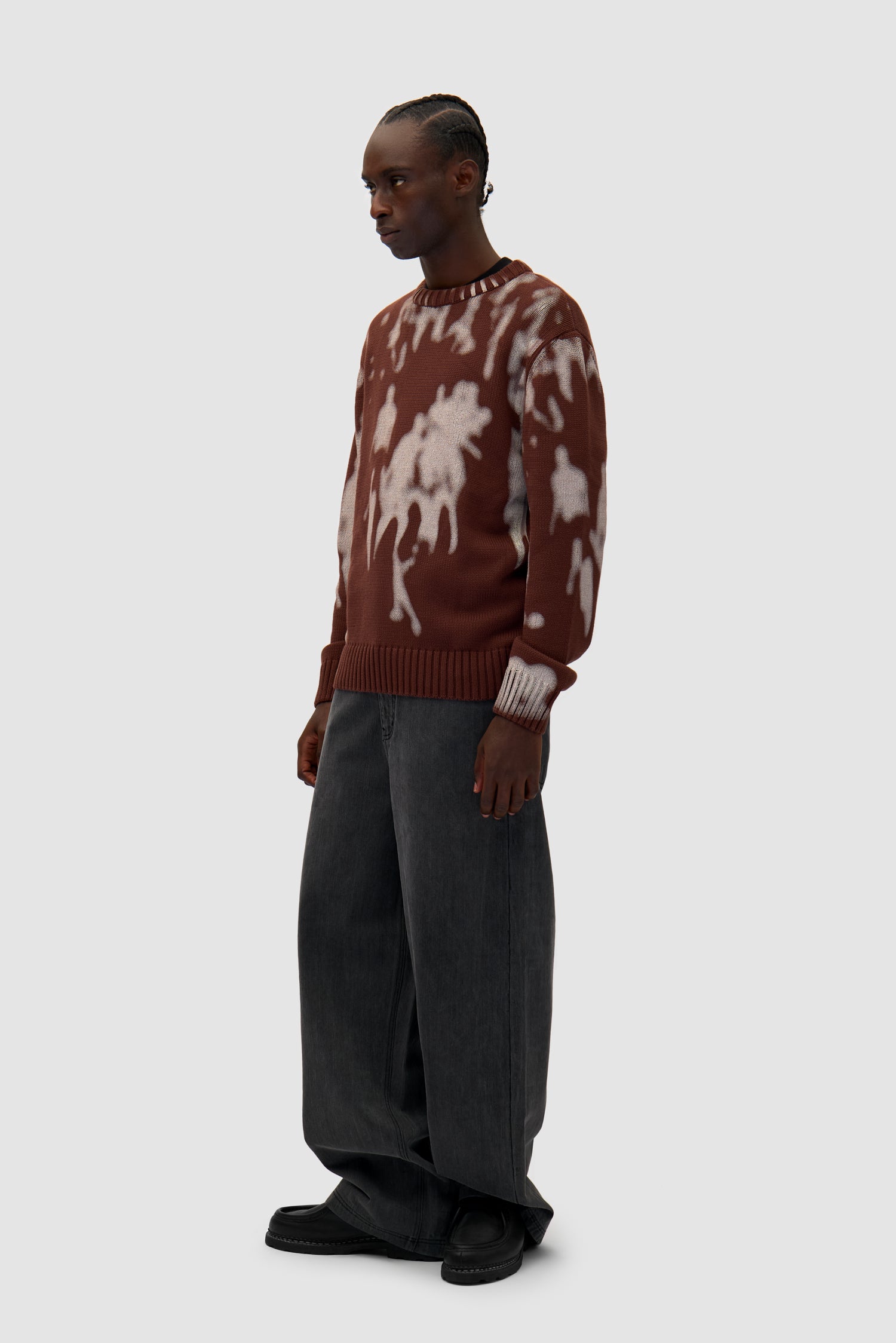 People Knit Sweater - Marron/Crème