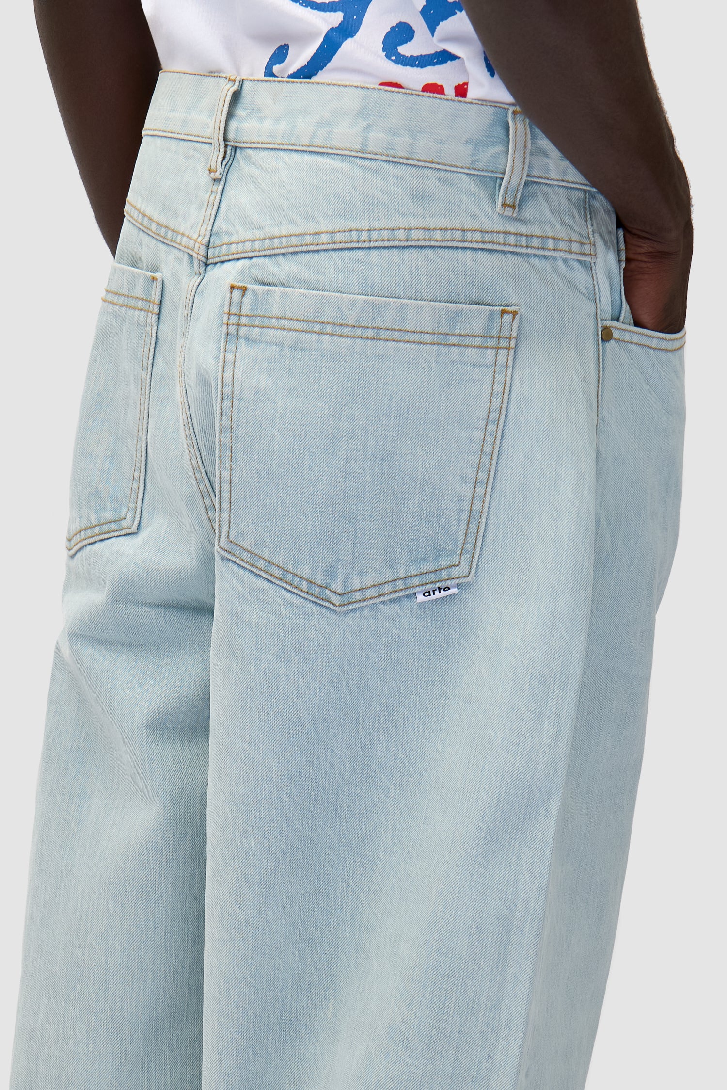 Pantalon en denim - Bleached Denim