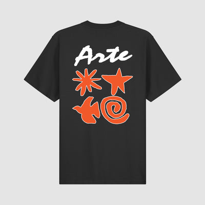 Elements Print T-shirt - Black