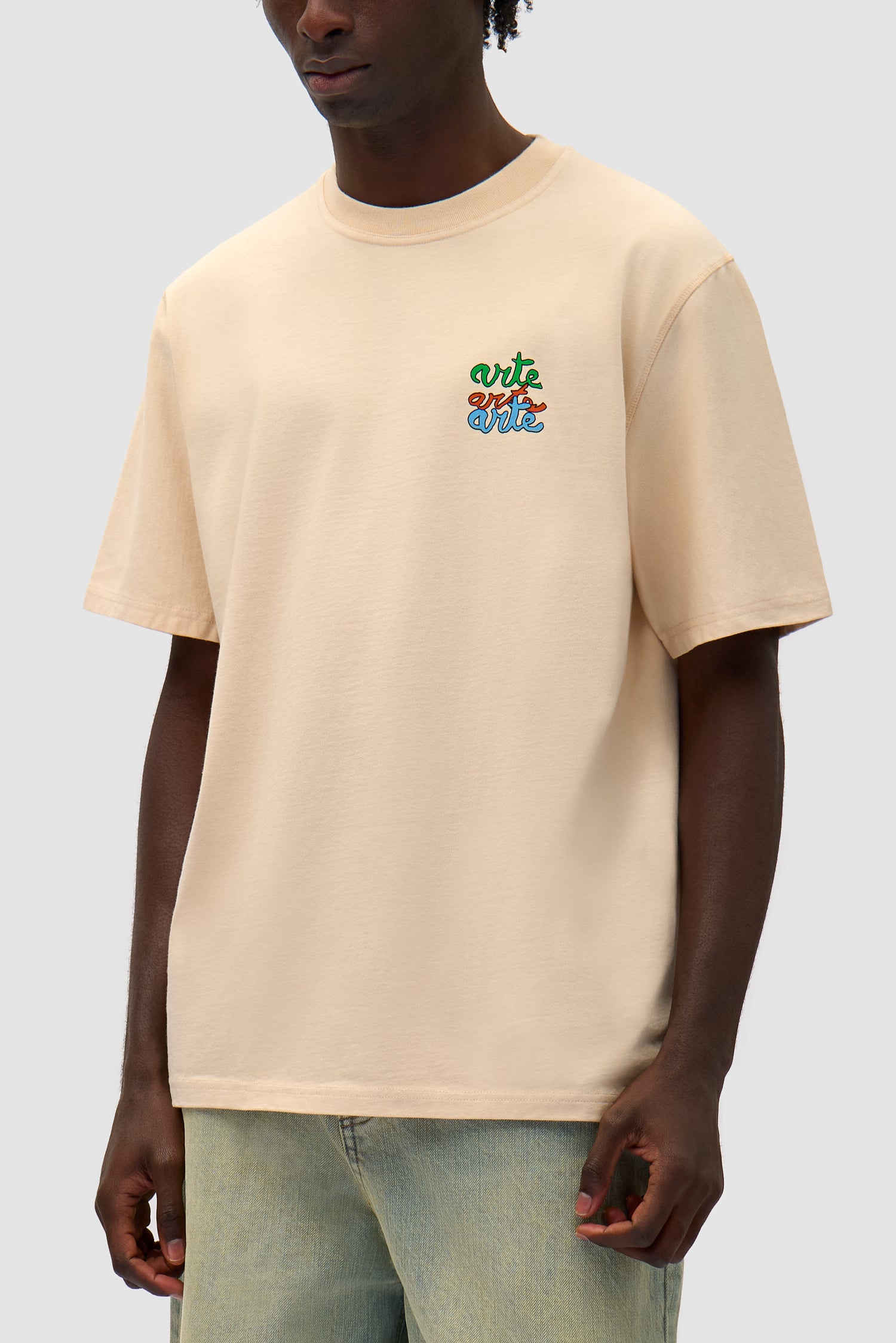 Multi Logo T-shirt - Cream