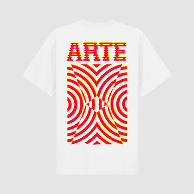 Mural Back Print T-shirt - White