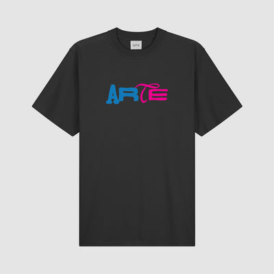 T-shirt à logo imprimé Duo - Noir