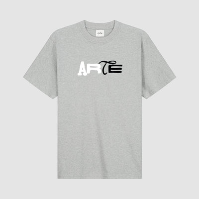 T-shirt à logo imprimé Duo - Gris