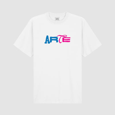T-shirt à logo imprimé Duo - Blanc