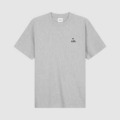 T-shirt avec logo en forme de cœur - Gris