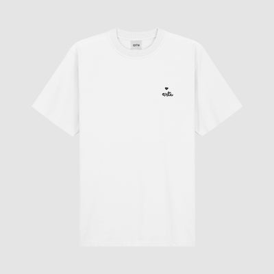 T-shirt avec logo en forme de cœur - blanc
