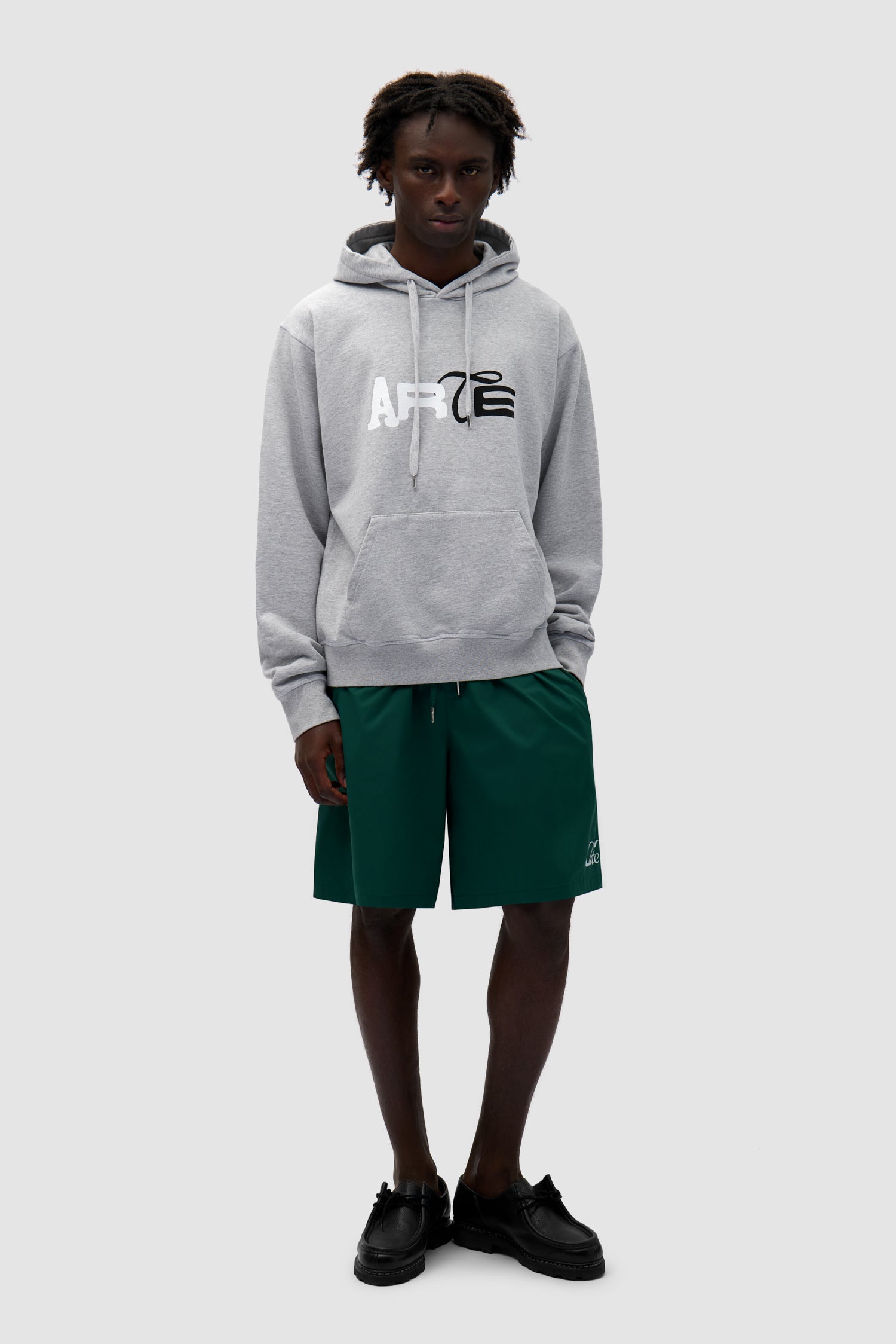 Duo Logo Hoodie - Grey