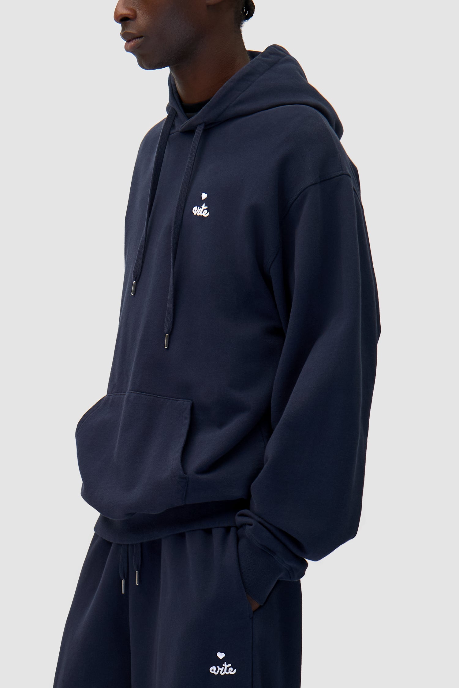 Heart Logo Hoodie - Navy