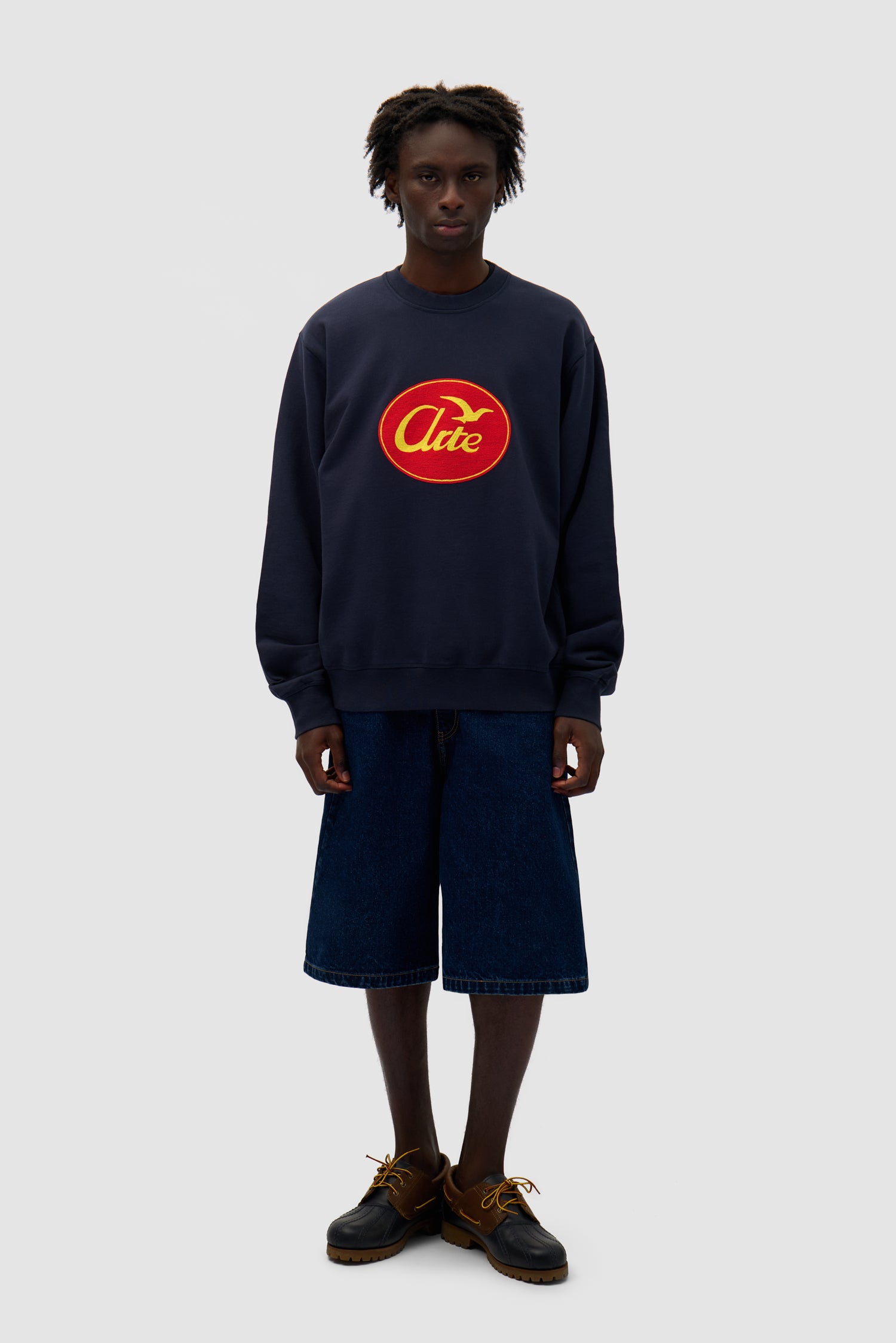 Bird Logo Crewneck - Navy