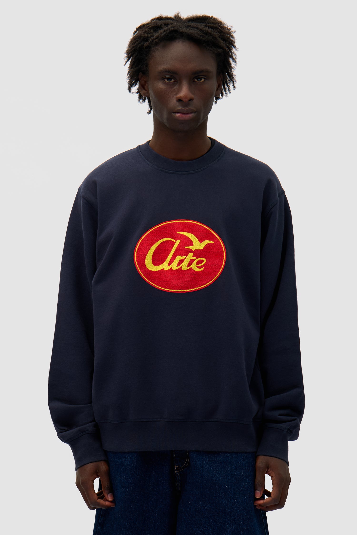 Bird Logo Crewneck - Navy