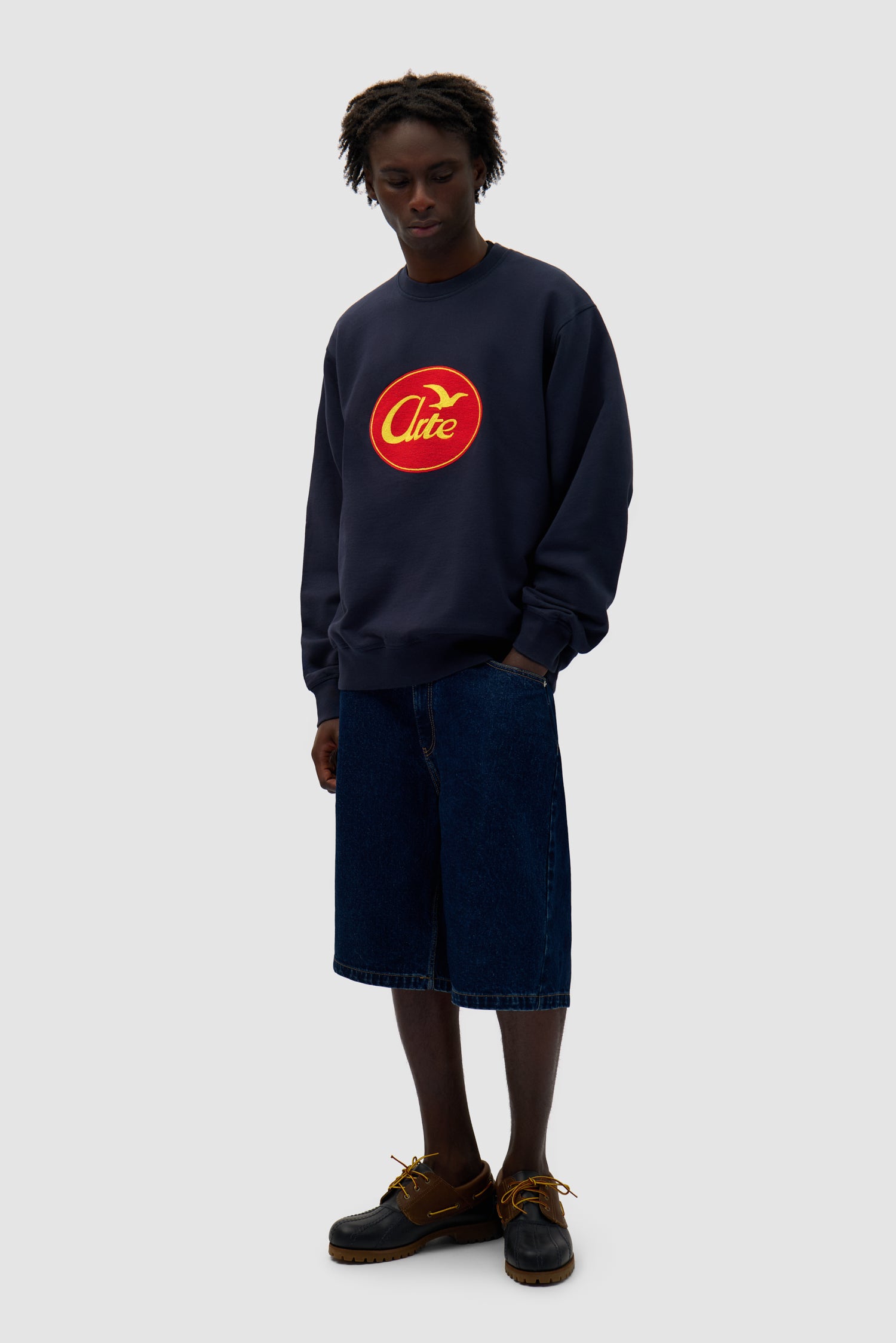 Bird Logo Crewneck - Navy