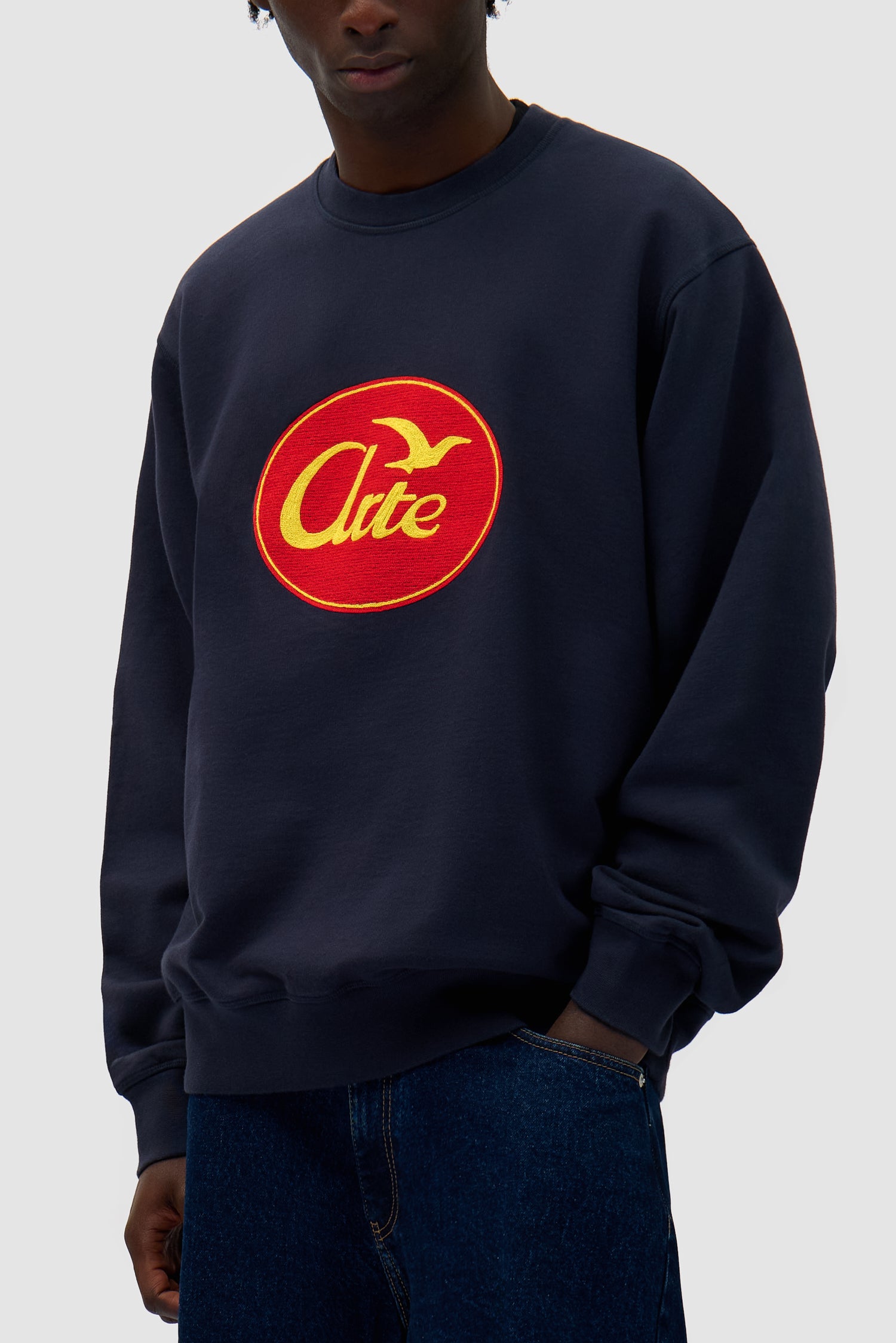 Bird Logo Crewneck - Navy