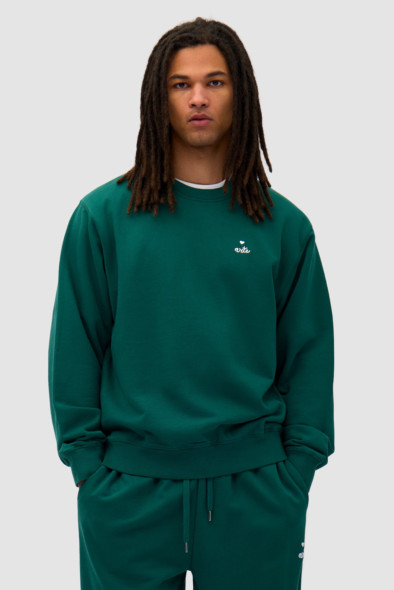 Heart Crewneck - Green