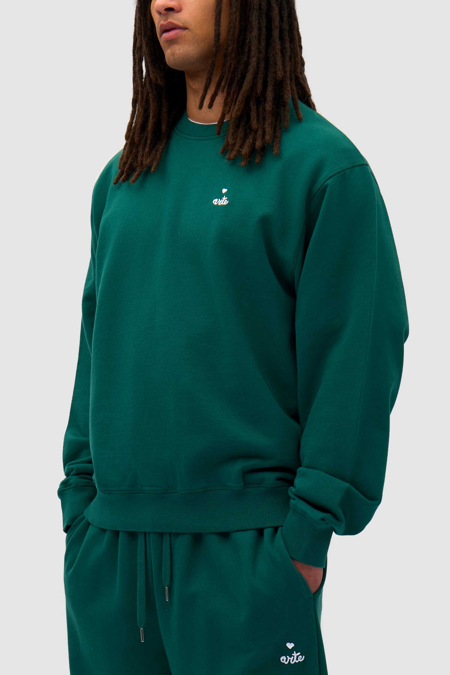 Heart Crewneck - Green