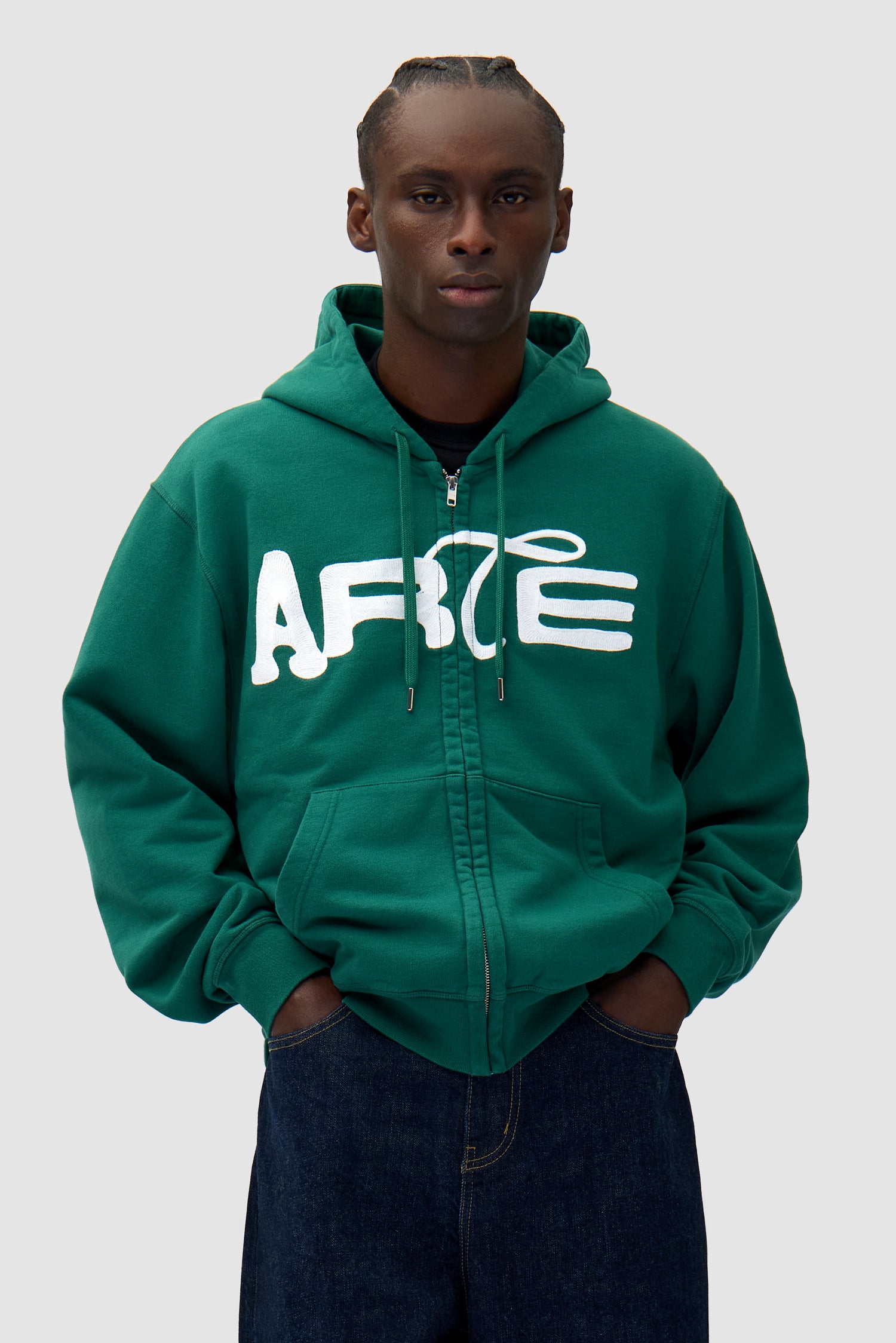 arte antwerp Sweat à capuche zippé Energy - Vert