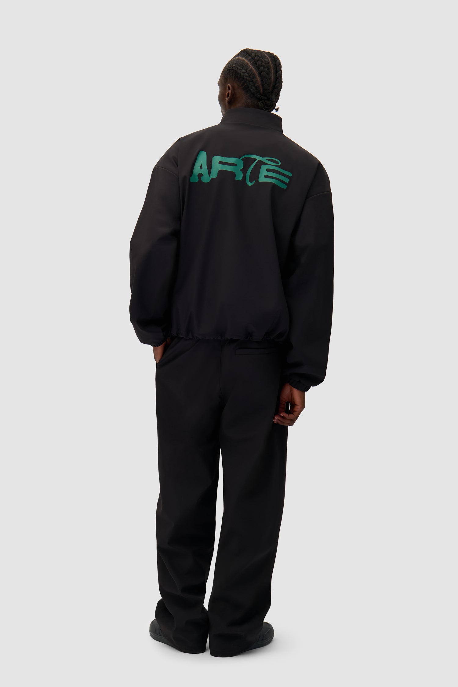 Green Logo Jacket - Black