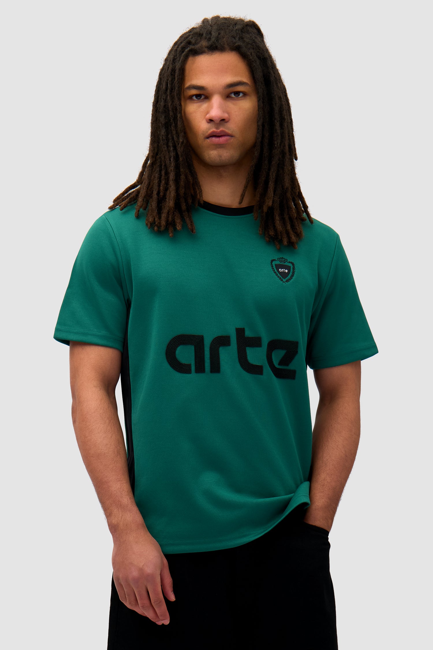 T-shirt Footbal - Vert/Noir