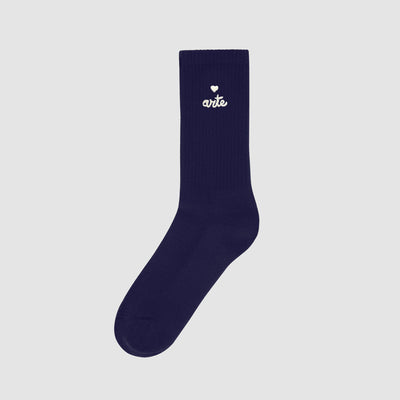 Chaussettes à logo en forme de cœur - Marine